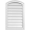 Ekena Millwork Arch Top Surface Mount PVC Gable Vent: Functional, w/ 2"W x 1-1/2"P Brickmould Frame, 18"W x 28"H GVPAR18X2802SF - alternate 1